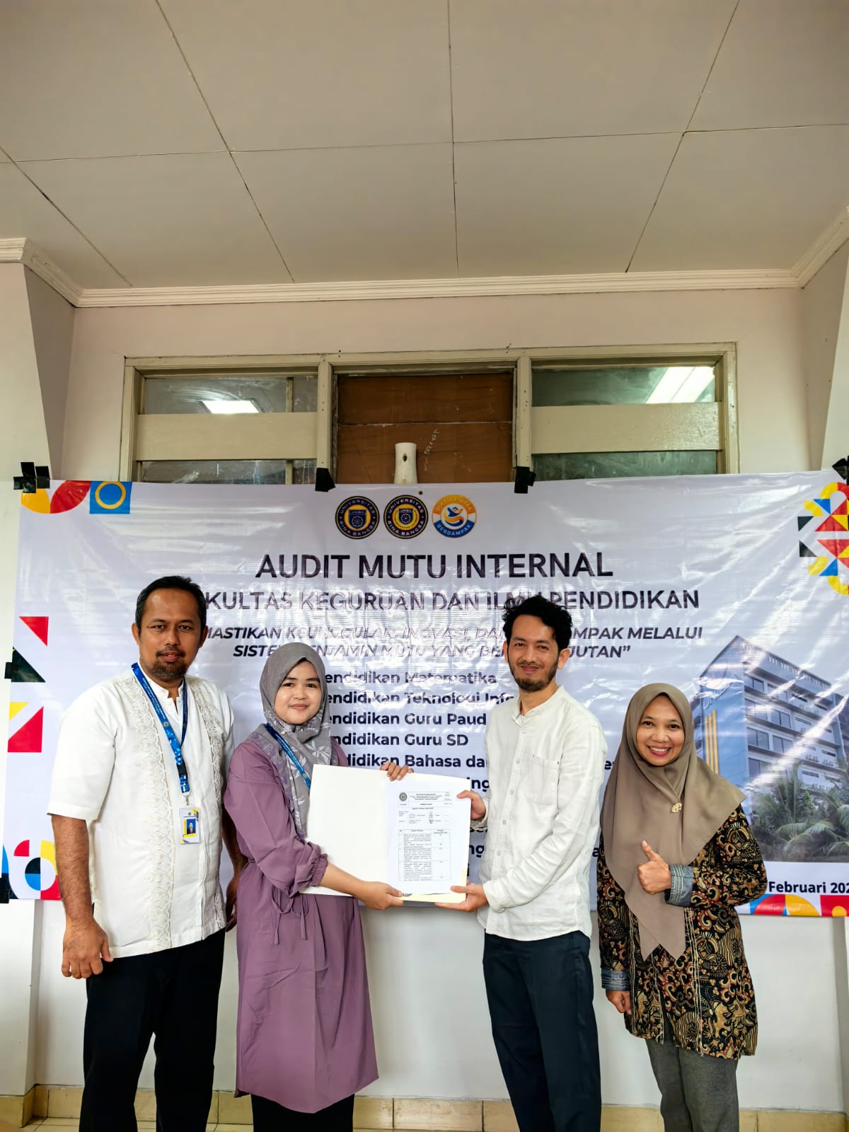 PBI Study Program and Nine Other FKIP UNIBA Programs Undergo Internal Quality Audit (AMI) 2025